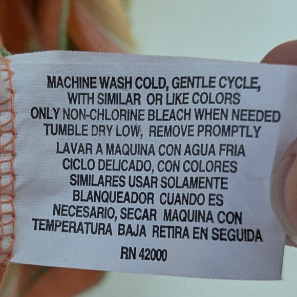 Two Tank Tops XS/S Gap and Route 66 Tie Tied Blue Orange Striped - Picture 5 of 15